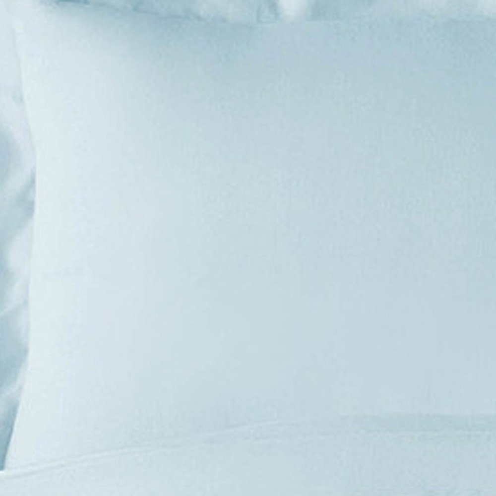 Light Blue King Rayon Washable Duvet Cover Set — view 8