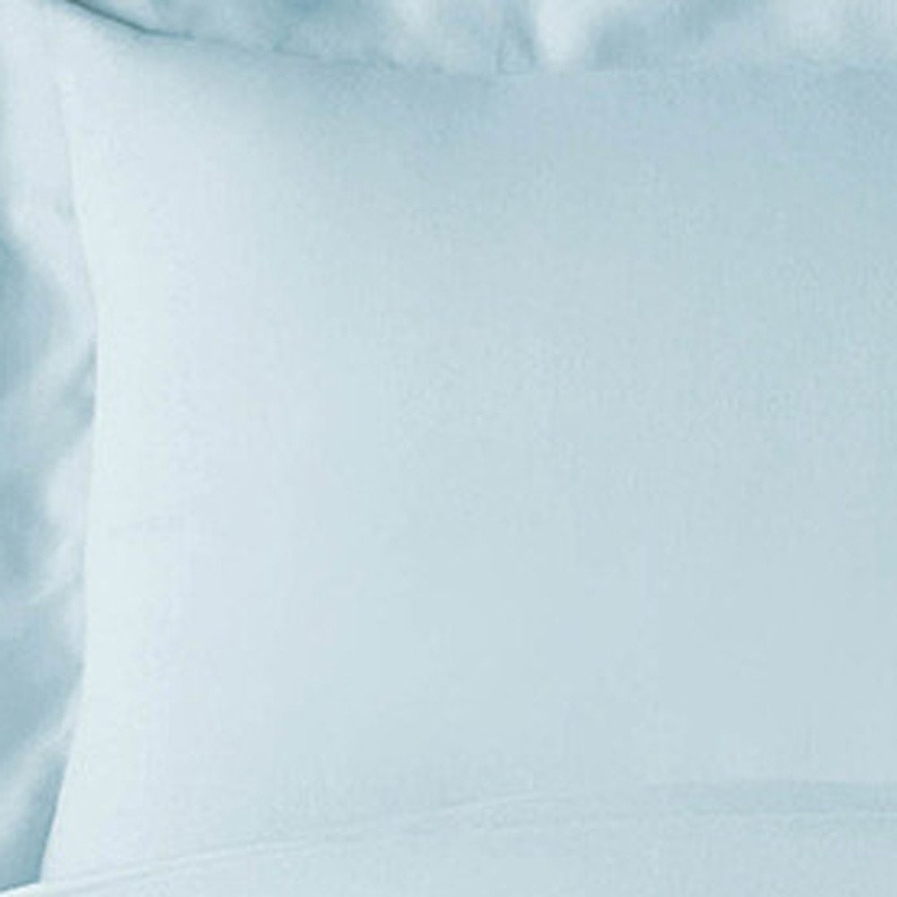 Light Blue King Rayon Washable Duvet Cover Set — view 9
