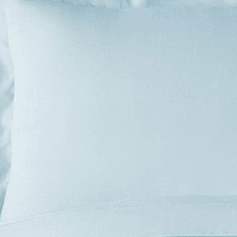 Light Blue King Rayon Washable Duvet Cover Set — view 14