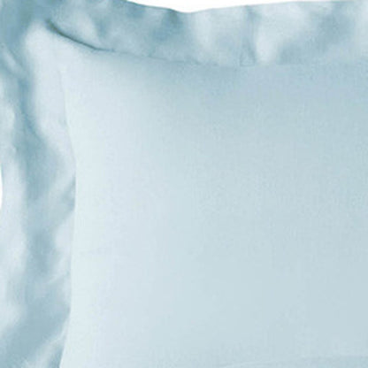 Light Blue King Rayon Washable Duvet Cover Set