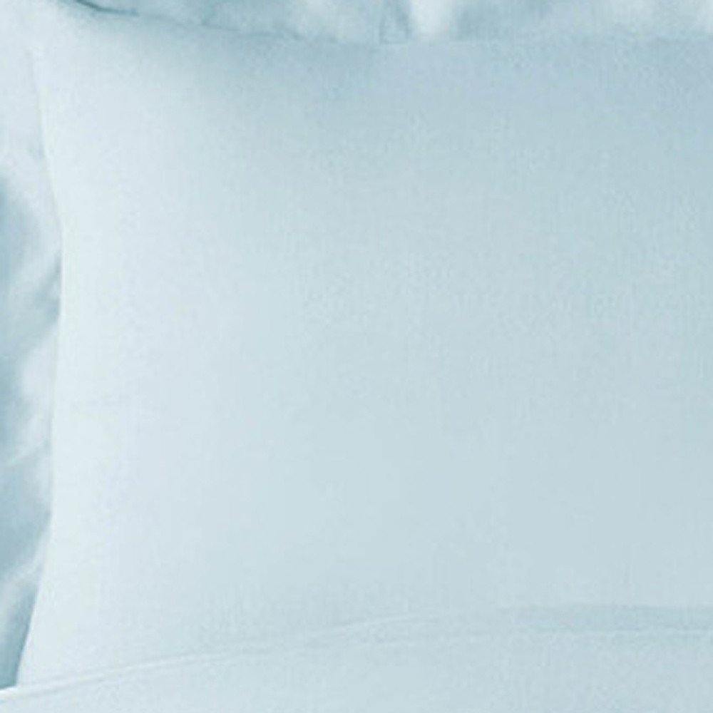 Light Blue King Rayon Washable Duvet Cover Set — view 5