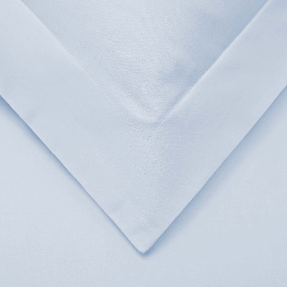 Light Blue Queen Cotton Blend Washable Duvet Cover Set HomeRoots