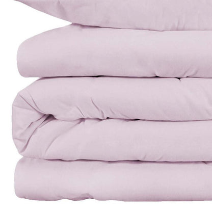 Lilac Queen Cotton Blend Washable Duvet Cover Set