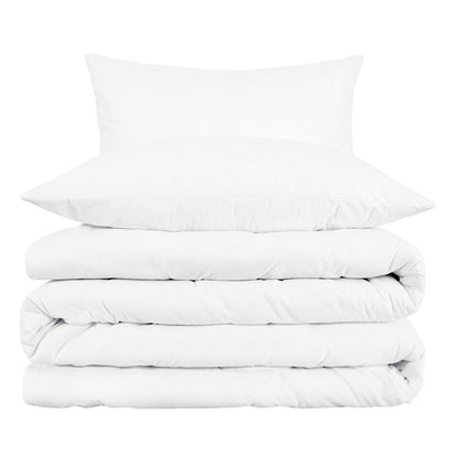 White Queen Cotton Blend 1000 Thread Count Washable Duvet Cover Set HomeRoots