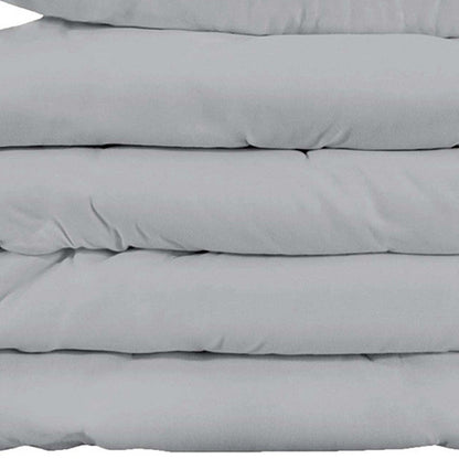 Light Gray King Cotton Blend 1000 Thread Count Washable Duvet Cover Set