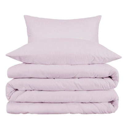 Lilac King Cotton Blend 1000 Thread Count Washable Duvet Cover Set HomeRoots