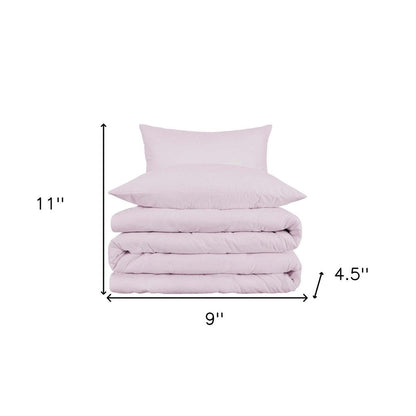 Lilac King Cotton Blend 1000 Thread Count Washable Duvet Cover Set HomeRoots