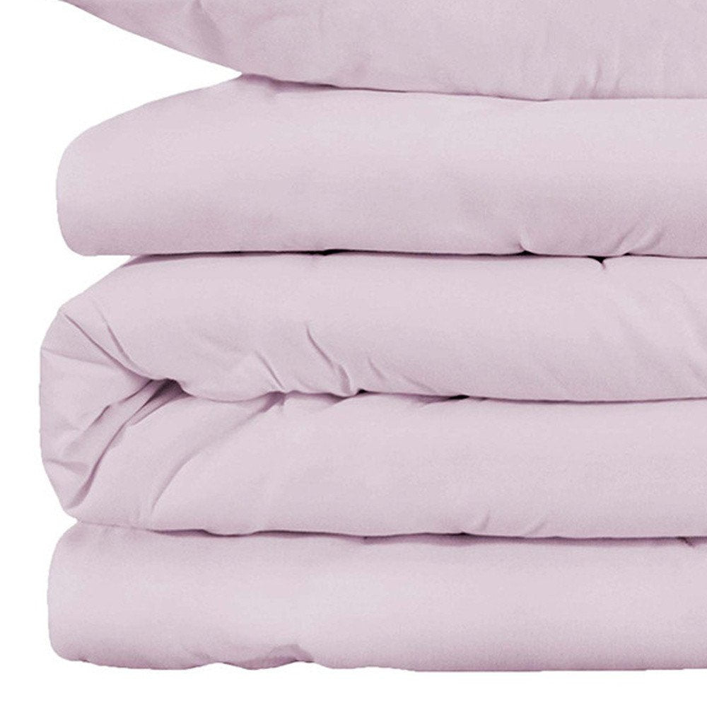 Lilac King Cotton Blend 1000 Thread Count Washable Duvet Cover Set HomeRoots