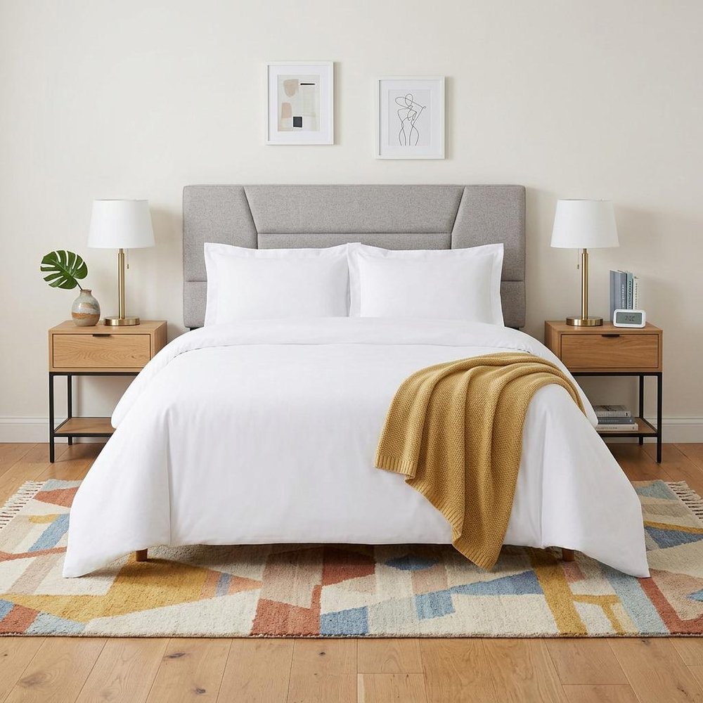White King Cotton Blend 1000 Thread Count Washable Duvet Cover Set HomeRoots