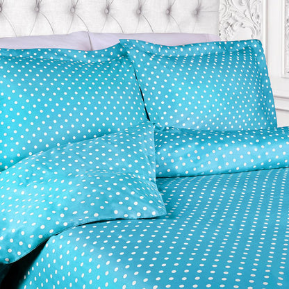 Aqua King Cotton Blend 600 Thread Count Washable Duvet Cover Set HomeRoots