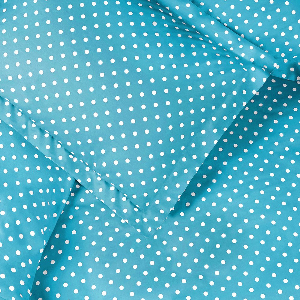 Aqua King Cotton Blend 600 Thread Count Washable Duvet Cover Set HomeRoots