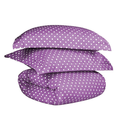 Lilac King Cotton Blend 600 Thread Count Washable Duvet Cover Set HomeRoots