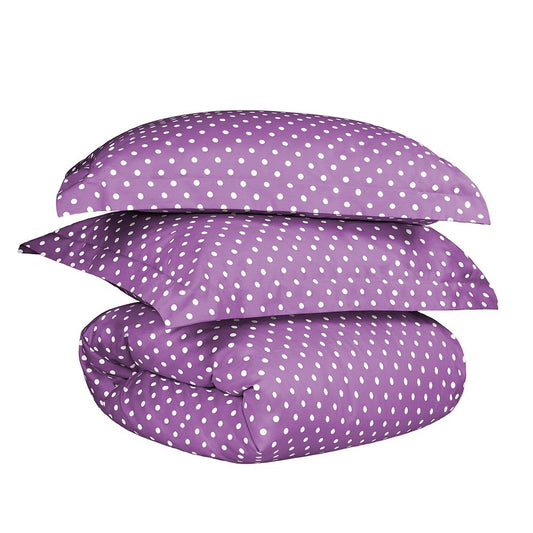 Lilac King Cotton Blend 600 Thread Count Washable Duvet Cover Set HomeRoots