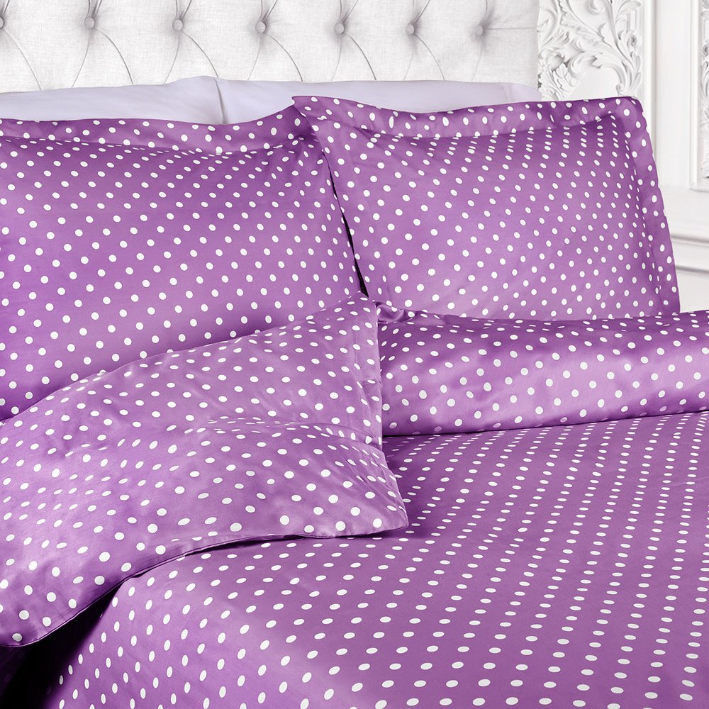 Lilac King Cotton Blend 600 Thread Count Washable Duvet Cover Set HomeRoots