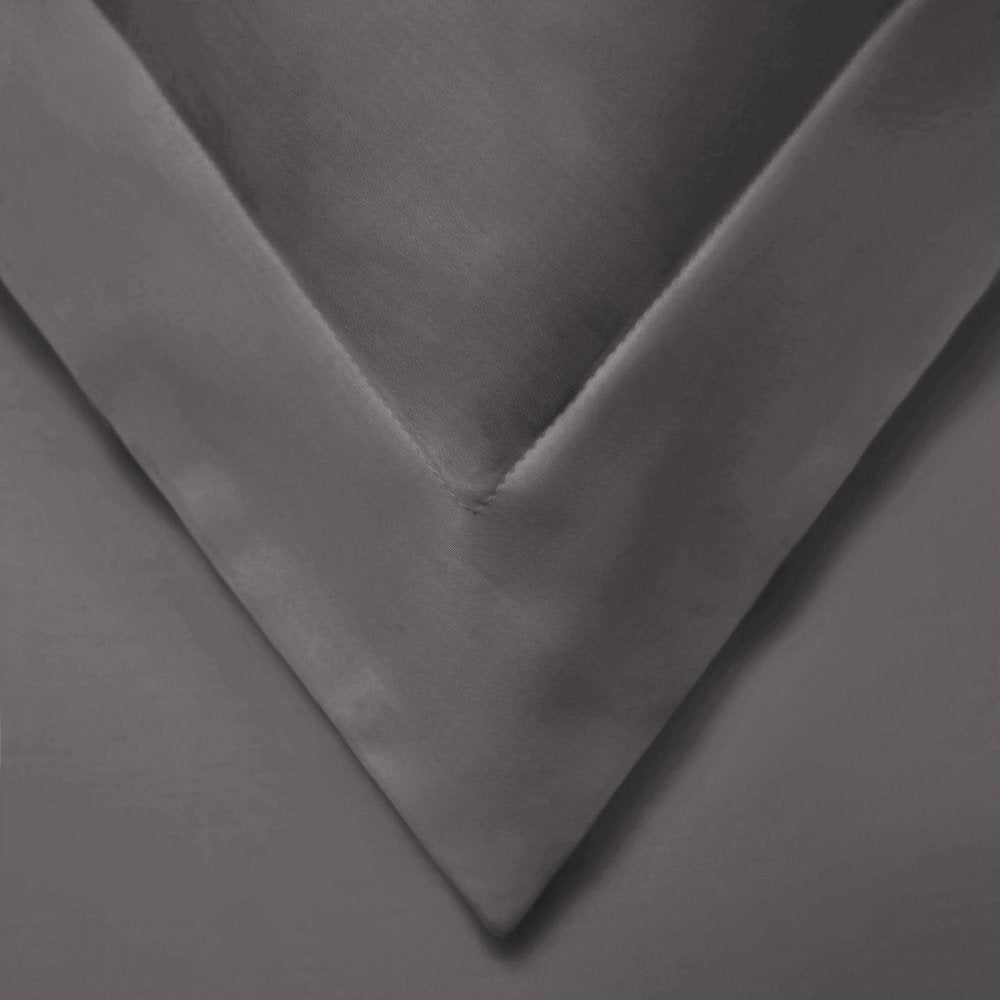 Gray Queen Cotton Blend Washable Duvet Cover Set — view 2
