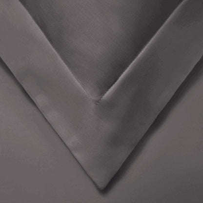 Gray Queen Cotton Blend Washable Duvet Cover Set