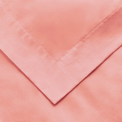 Dusty Rose Queen Cotton Washable Duvet Cover Set With Two Shams