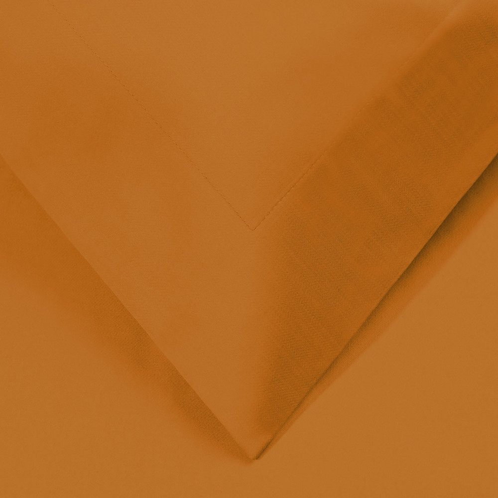 Orange Queen Cotton Blend 1200 Thread Count Washable Duvet Cover Set HomeRoots