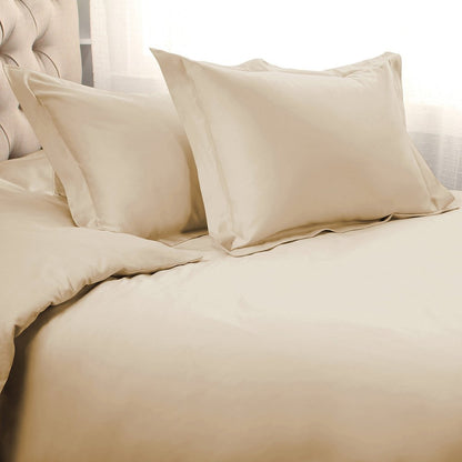 Ivory Queen Cotton Washable Duvet Cover Set HomeRoots