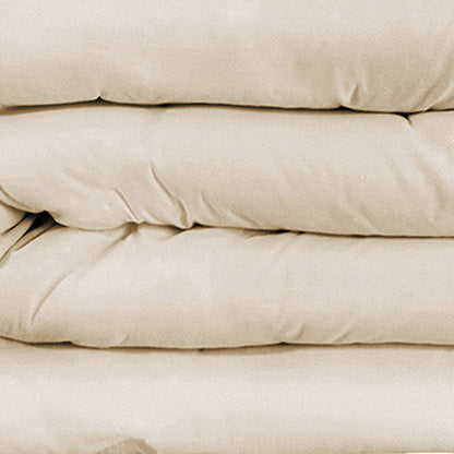 Ivory Queen Cotton Blend 1200 Thread Count Washable Duvet Cover Set HomeRoots