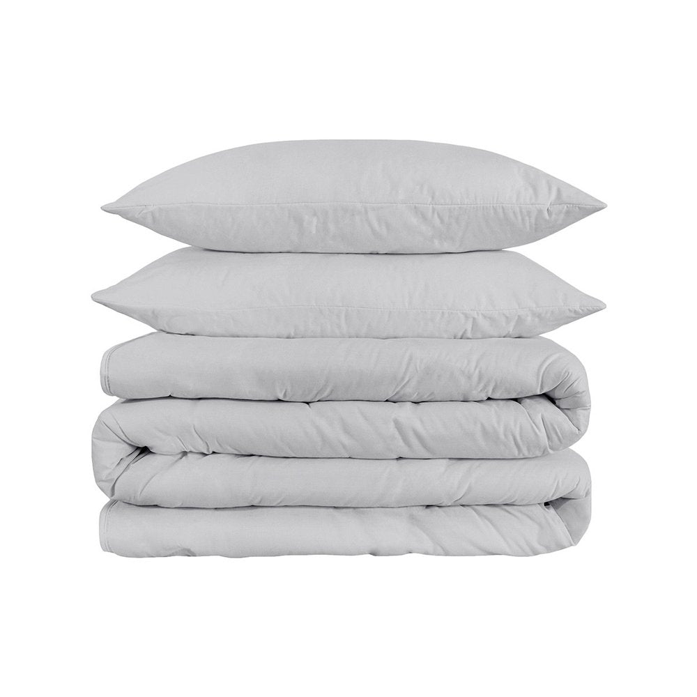 Platinum Queen Cotton Washable Duvet Cover Set — view 1