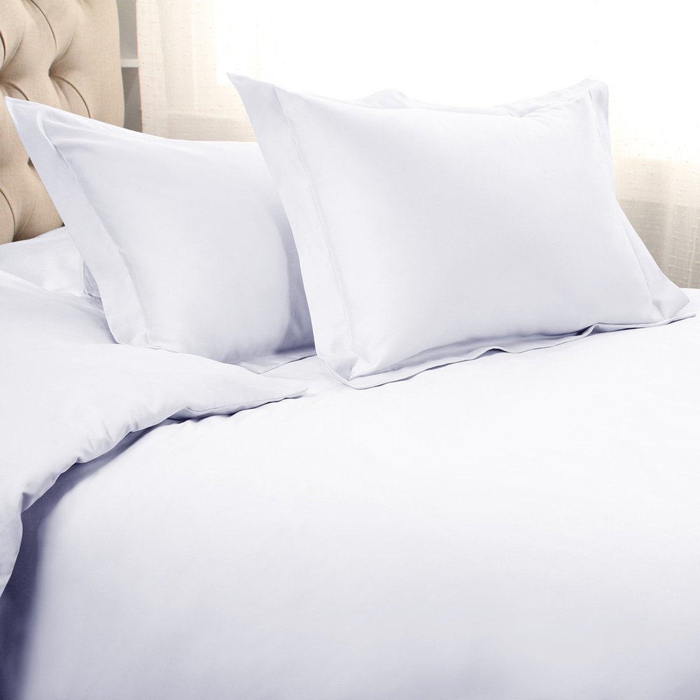 White Queen Cotton Blend 1200 Thread Count Washable Duvet Cover Set HomeRoots