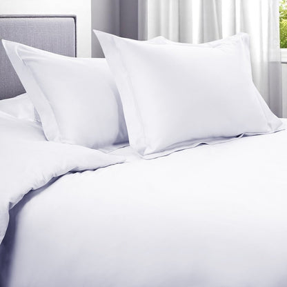 White Queen Cotton Blend 1200 Thread Count Washable Duvet Cover Set HomeRoots