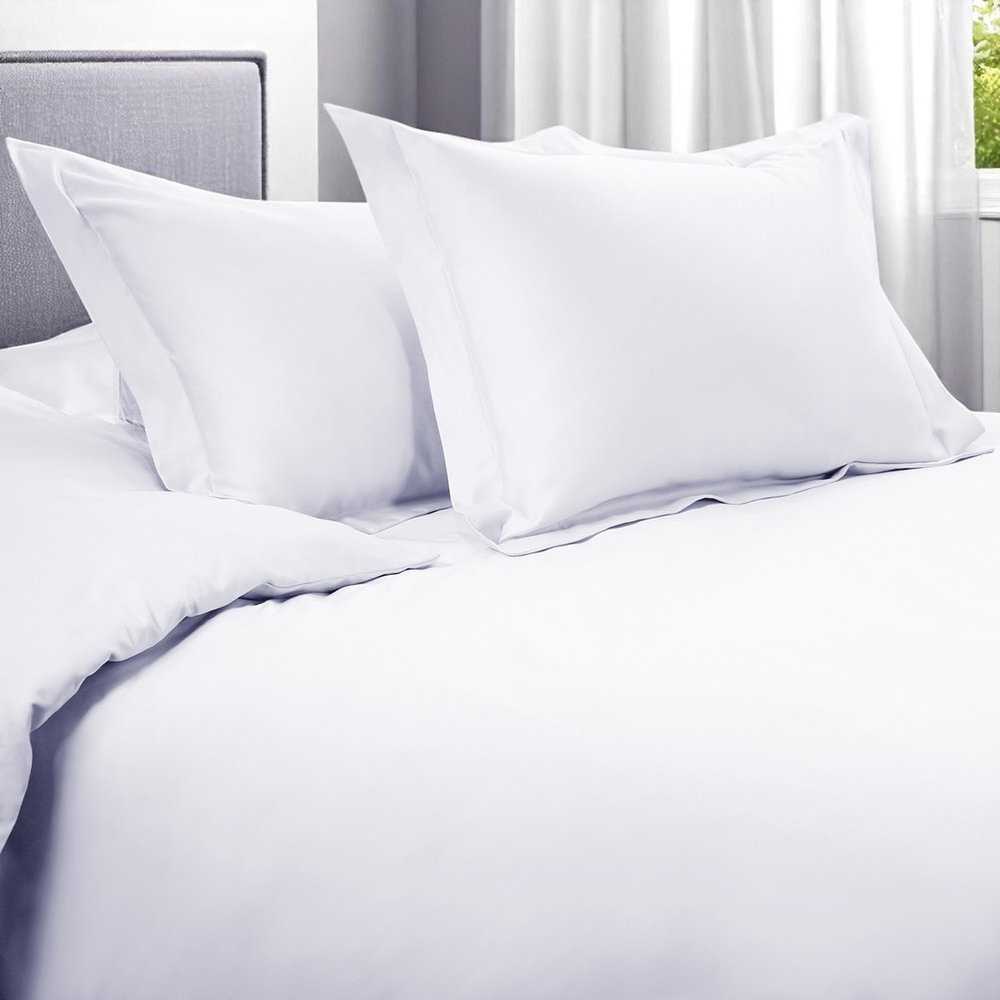 White Queen Cotton Blend 1200 Thread Count Washable Duvet Cover Set HomeRoots