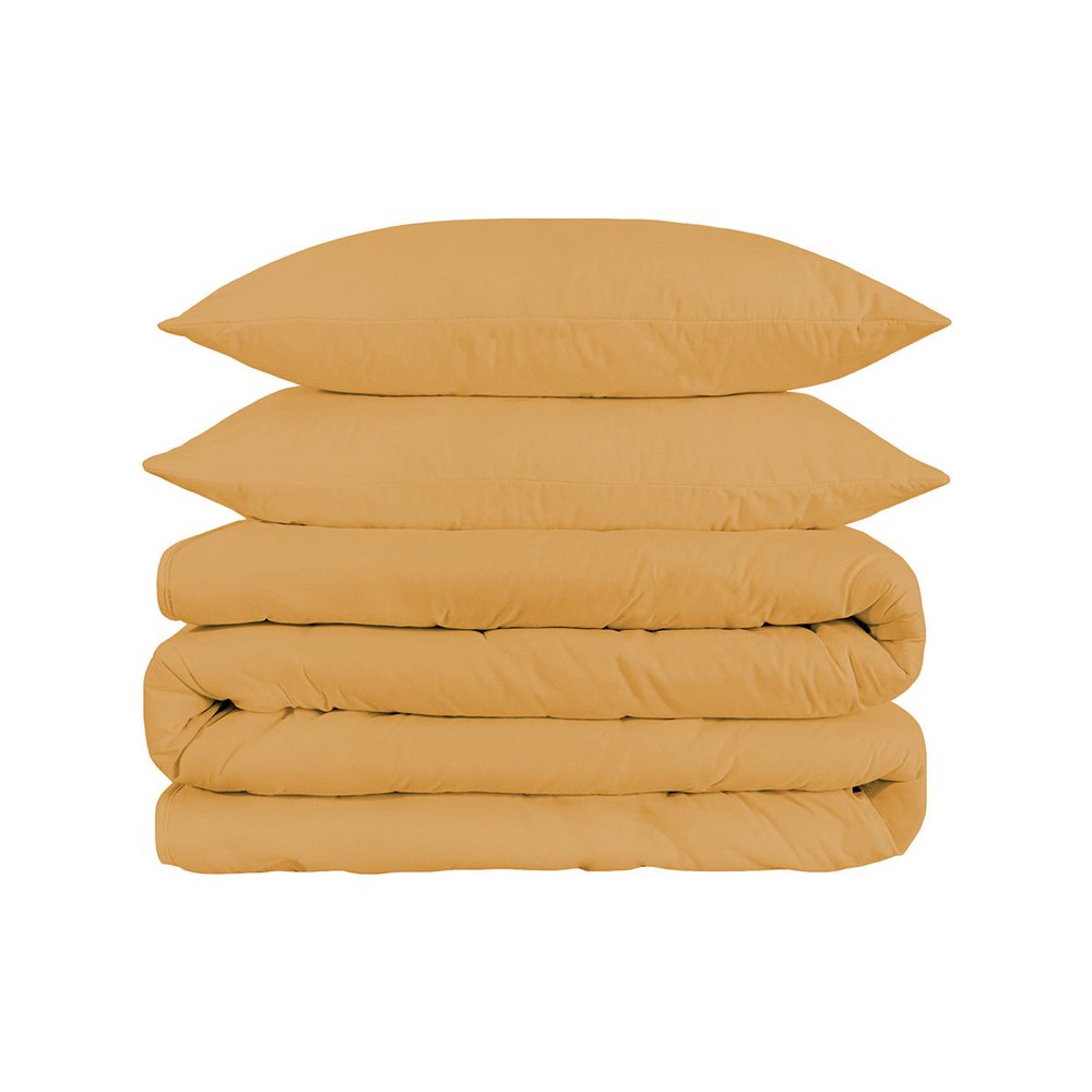 Gold King Cotton Washable Duvet Cover Set HomeRoots