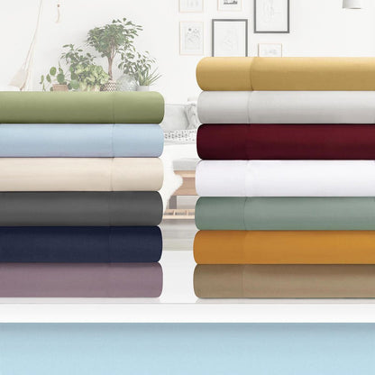 Navy Blue King Cotton Blend 1200 Thread Count Washable Duvet Cover Set HomeRoots