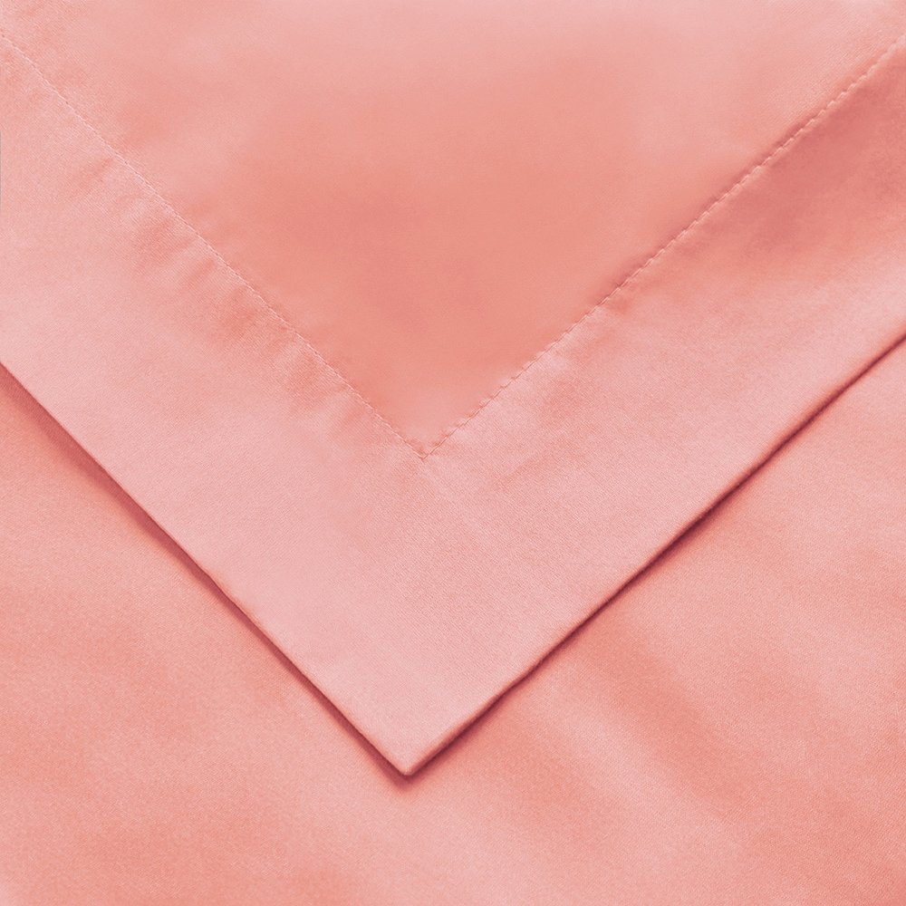 Dusty Rose Queen Cotton Blend 1500 Thread Count Washable Duvet Cover Set HomeRoots