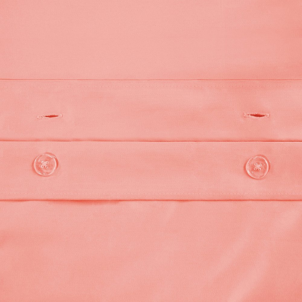 Dusty Rose Queen Cotton Blend 1500 Thread Count Washable Duvet Cover Set HomeRoots