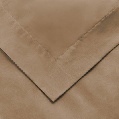 Taupe Queen Cotton Blend 1500 Thread Count Washable Duvet Cover Set HomeRoots
