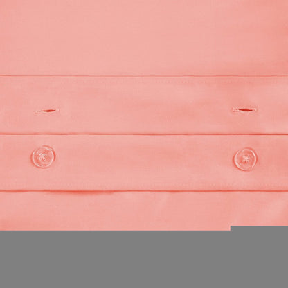 Dusty Rose King Cotton Blend 1500 Thread Count Washable Duvet Cover Set HomeRoots