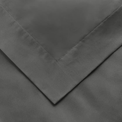 Gray King Cotton Blend 1500 Thread Count Washable Duvet Cover Set