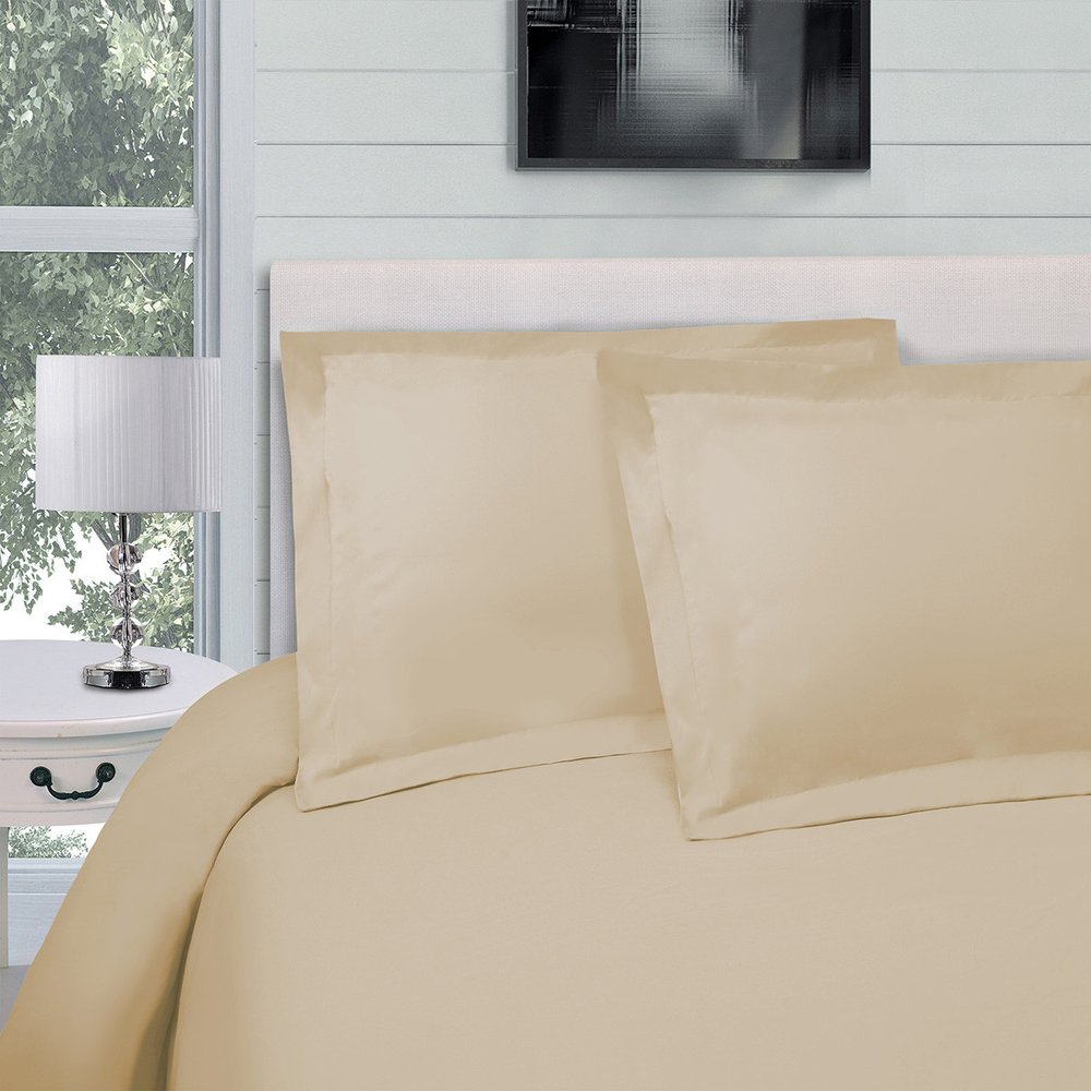 Ivory Queen Cotton Blend 300 Thread Count Washable Duvet Cover Set HomeRoots