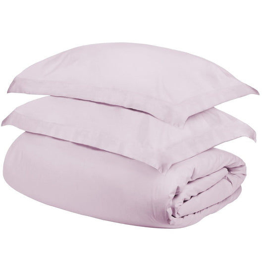 Lilac Queen Cotton Blend 300 Thread Count Washable Duvet Cover Set HomeRoots