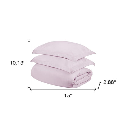 Lilac Queen Cotton Blend 300 Thread Count Washable Duvet Cover Set HomeRoots