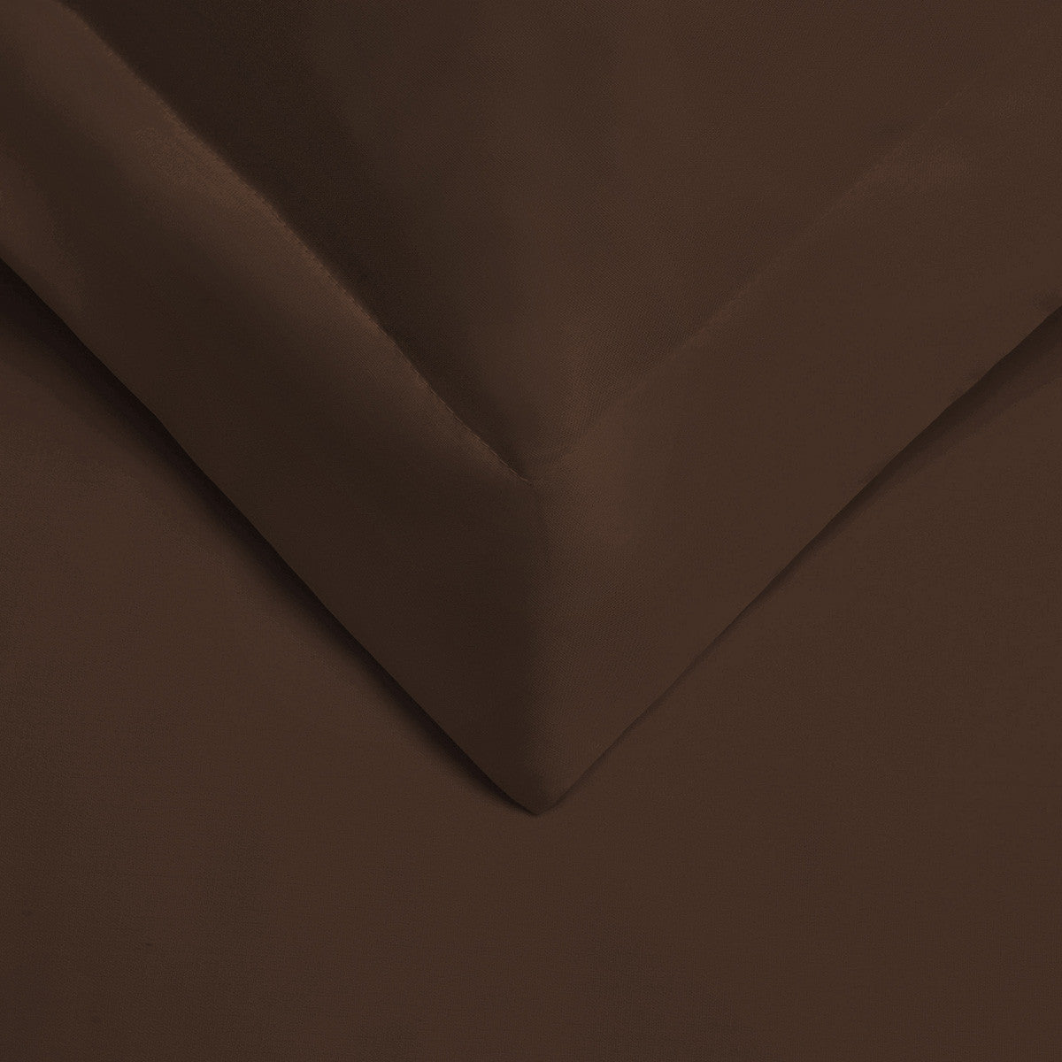 Dark Brown Queen Cotton Blend 300 Thread Count Washable Duvet Cover Set