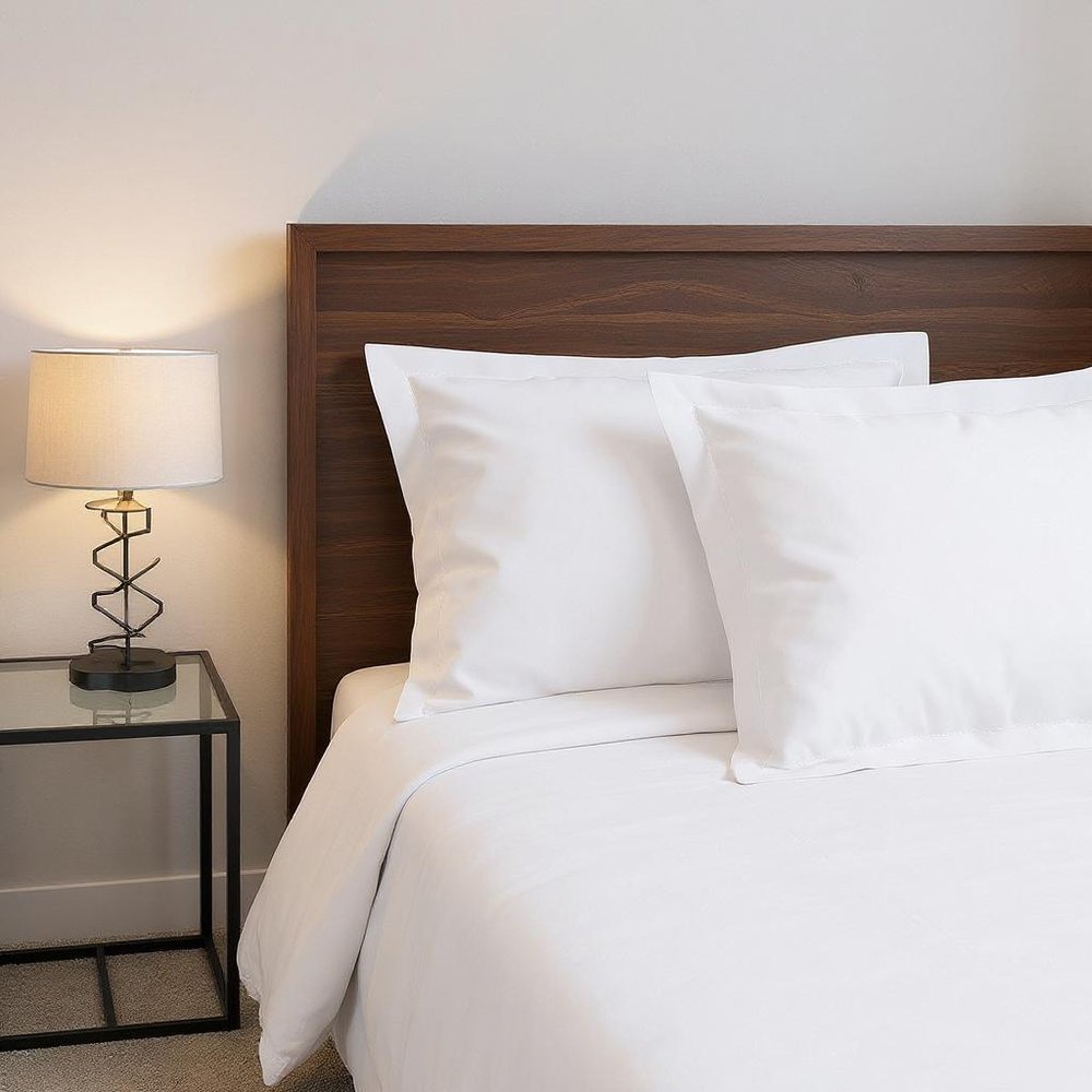 White Queen Cotton Washable Duvet Cover Set With Two Shams — view 3