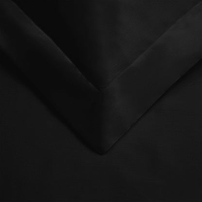 Black King Cotton Blend 300 Thread Count Washable Duvet Cover Set HomeRoots