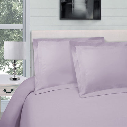 Pink Lavender King Cotton Blend 300 Thread Count Washable Duvet Cover Set HomeRoots