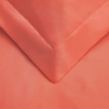 Coral Twin Cotton Blend 300 Thread Count Washable Duvet Cover Set HomeRoots