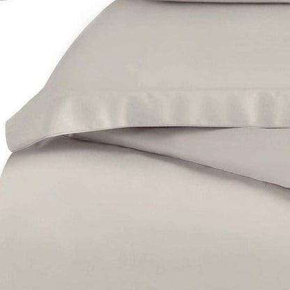 Light Gray Twin Cotton Washable Duvet Cover Set