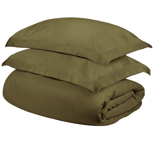 Sage Twin Cotton Washable Duvet Cover Set HomeRoots