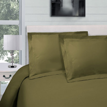 Sage Twin Cotton Blend 300 Thread Count Washable Duvet Cover Set HomeRoots