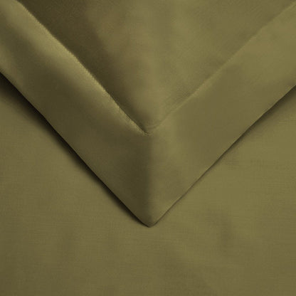 Sage Twin Cotton Blend 300 Thread Count Washable Duvet Cover Set HomeRoots
