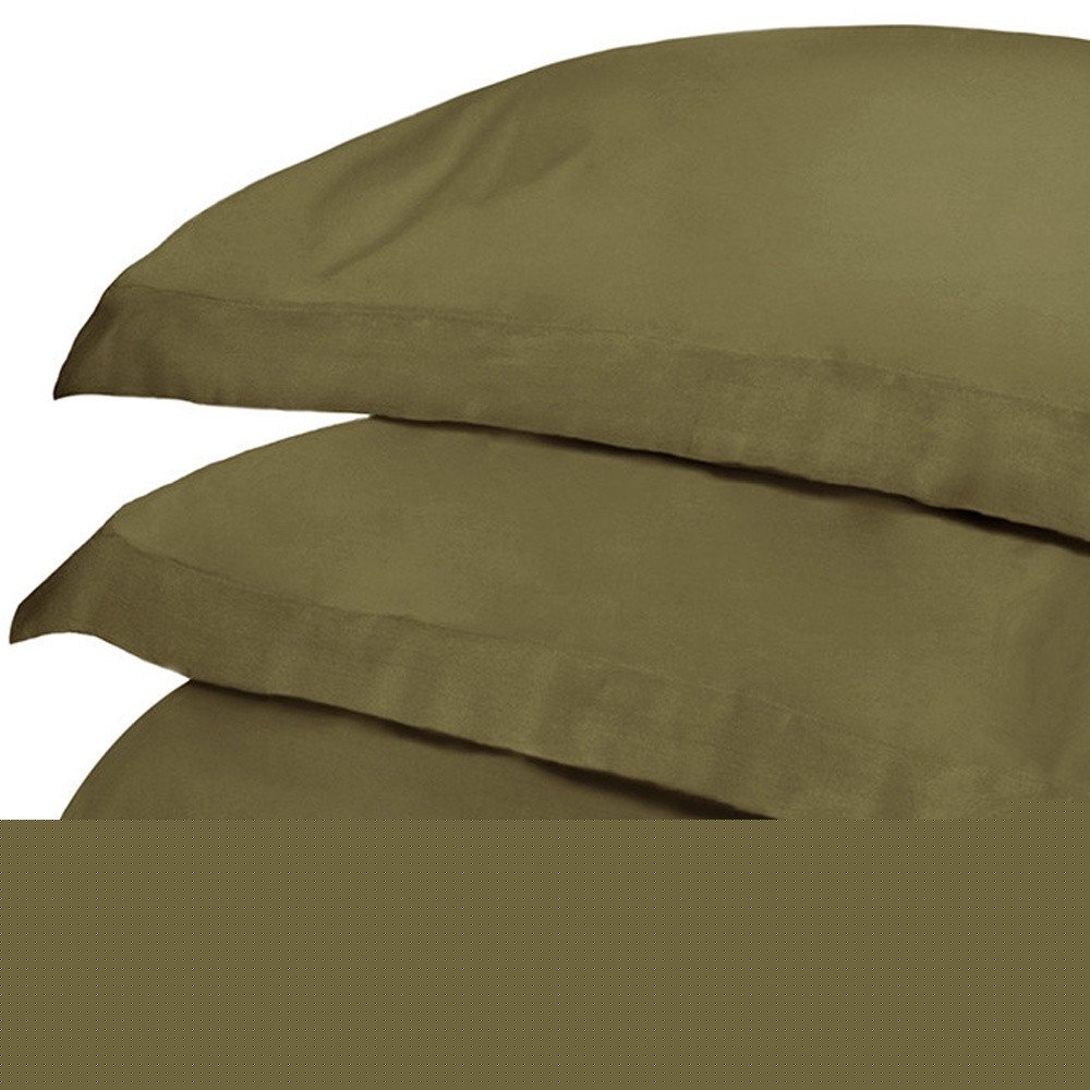 Sage Twin Cotton Blend 300 Thread Count Washable Duvet Cover Set HomeRoots