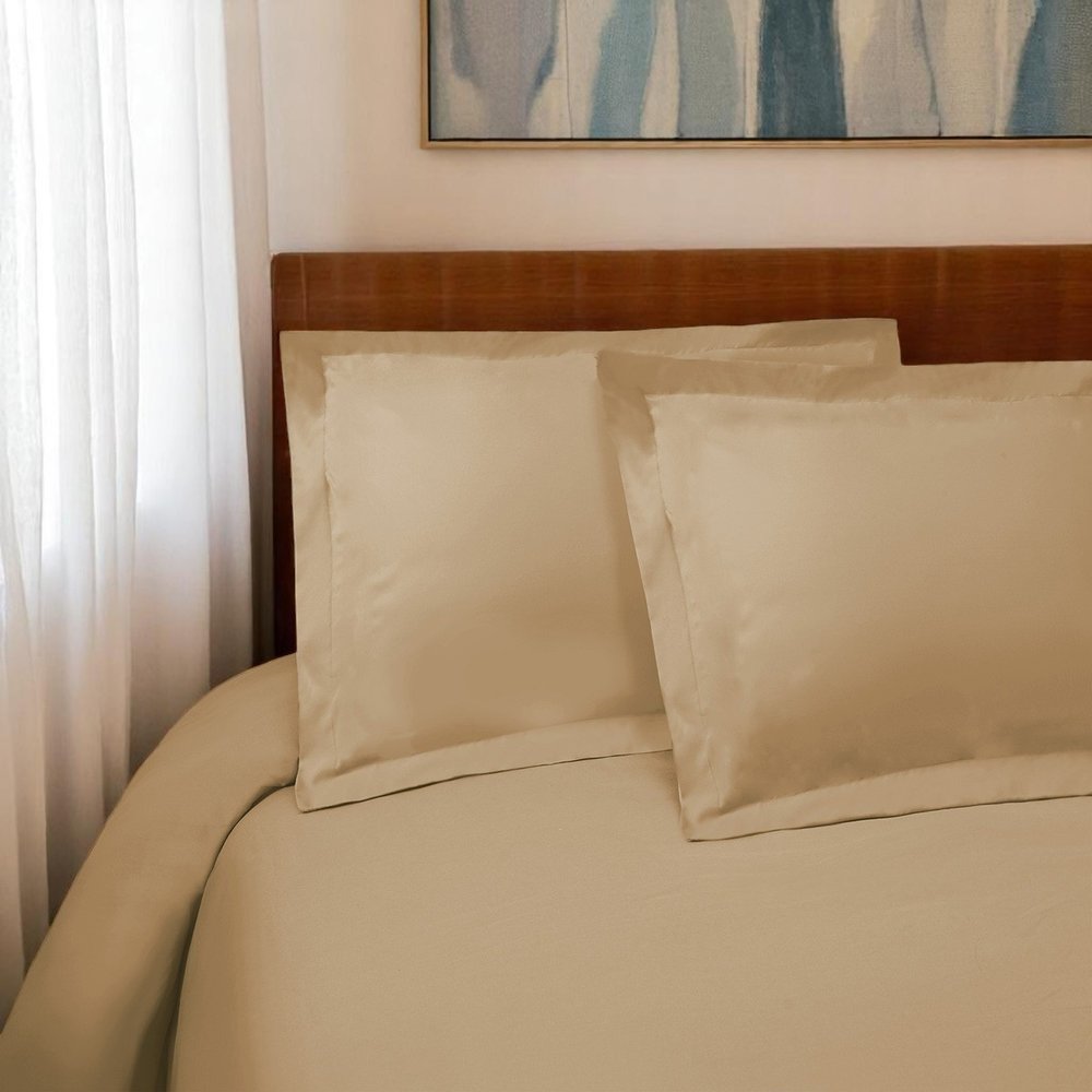 Tan Twin Cotton Washable Duvet Cover Set HomeRoots