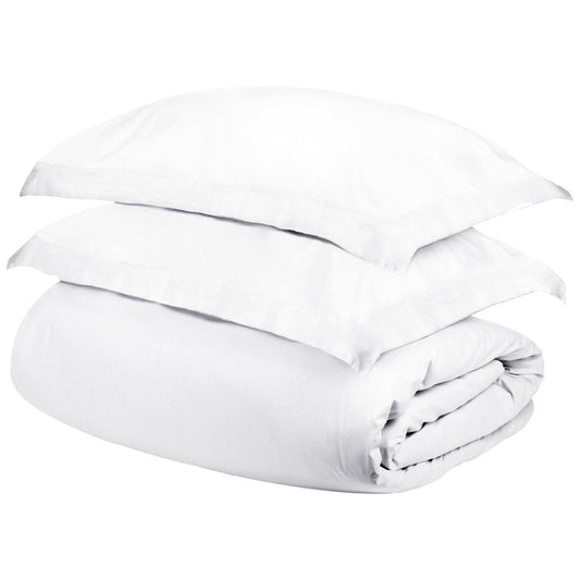 White Queen Cotton Washable Duvet Cover Set HomeRoots